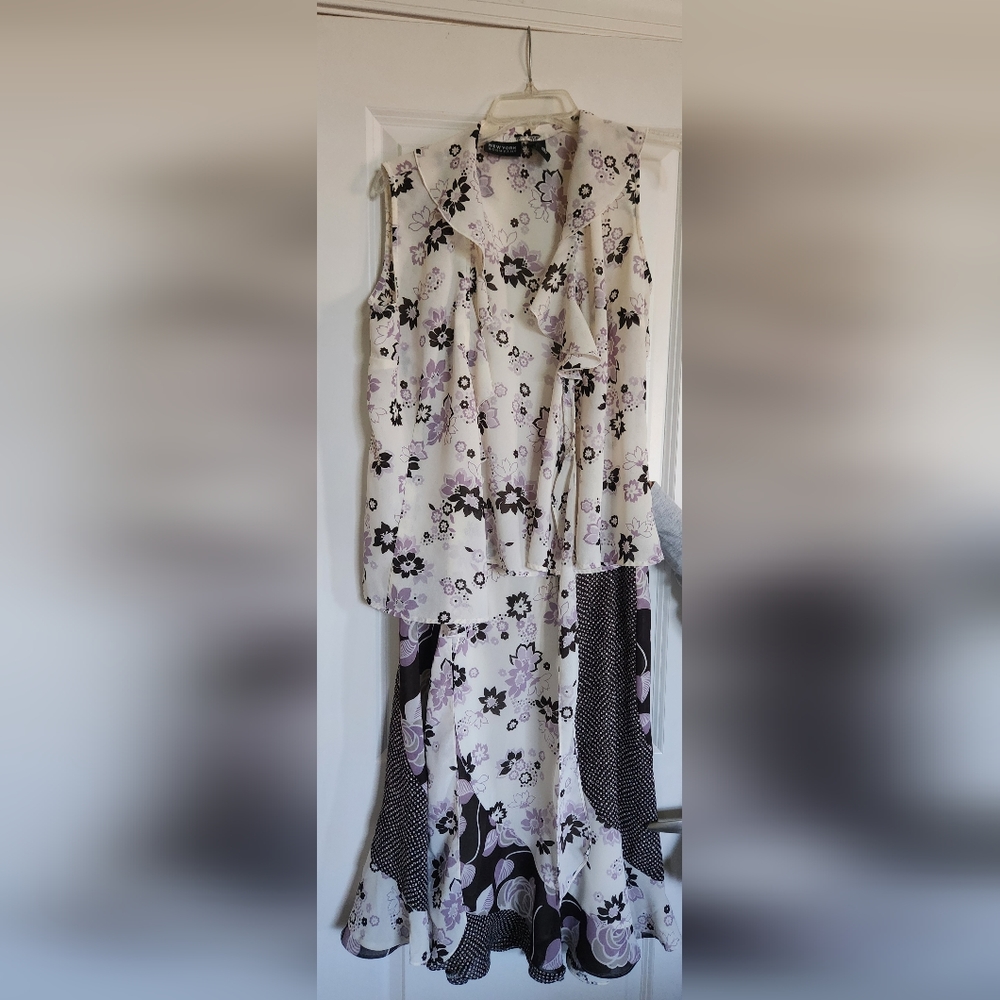 New York & Company skirt and wrap top